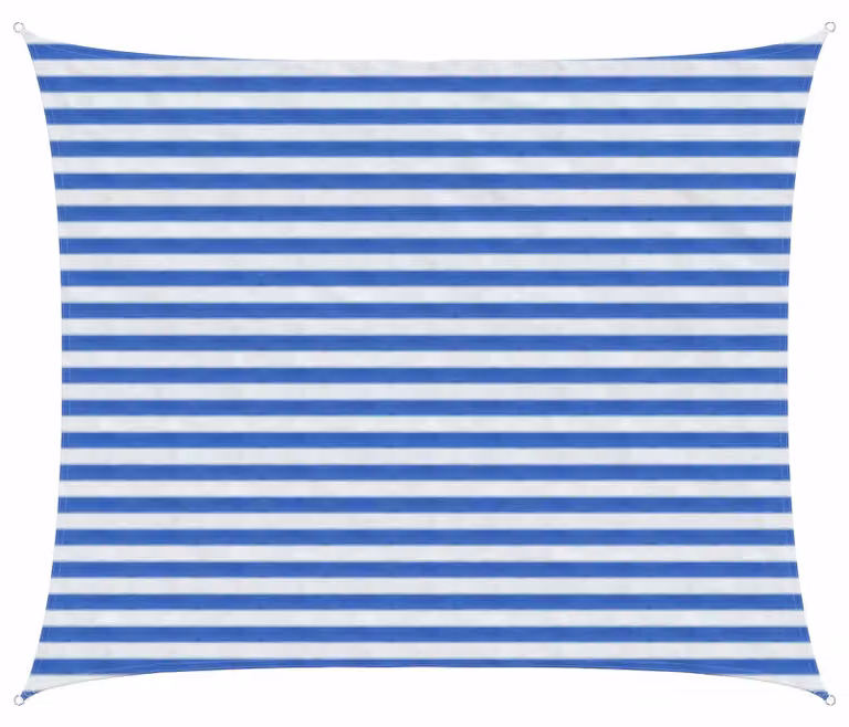Telo Ombra Blu e Bianco 2,5 x 3,5 m HDPE
