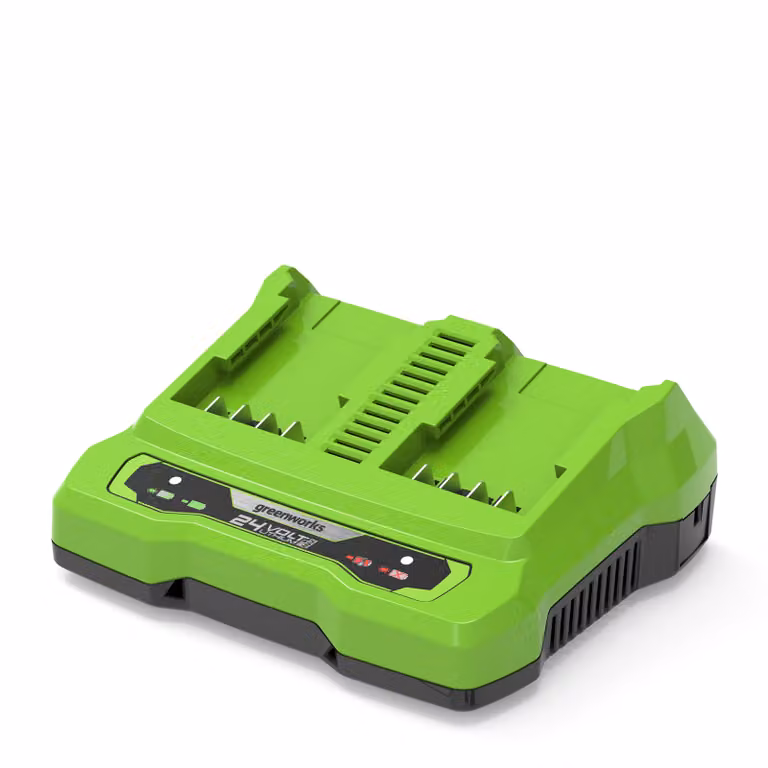 Greenworks POWERALL 24V Caricabatterie doppia slot 2A