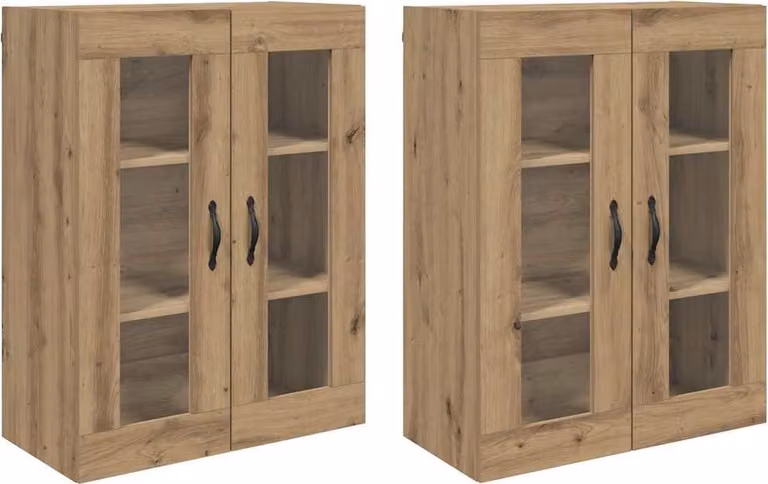 Armadi da Parete 2 pcs Rovere artigianale 69,5 x 34 x 90 cm