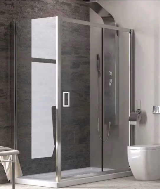 Cabina doccia quadrata grande NEW FLORA 500 130x130 x180 cm