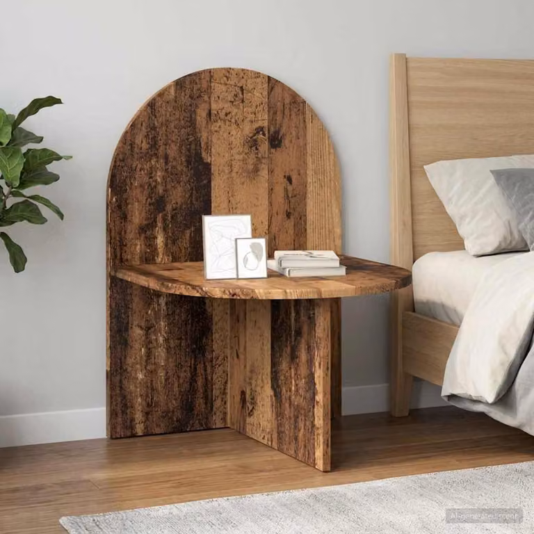 Comodino vidaXL in legno antico marrone per camera da letto L 48 cm x P 49 cm x H 65 cm