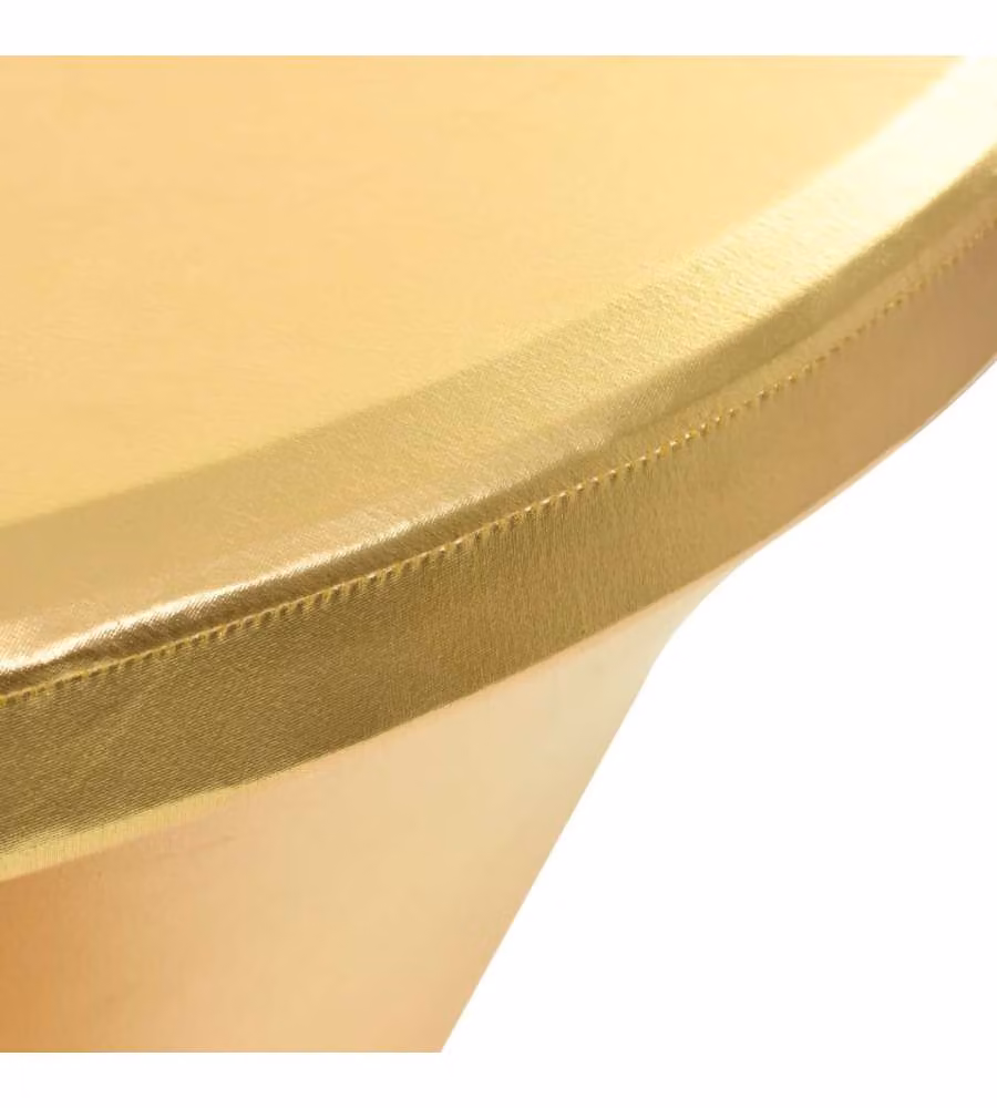 Copertura Elastica per Tavolo 2 pz 60 cm Oro
