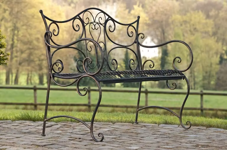 Panchina da giardino Tara bronzo