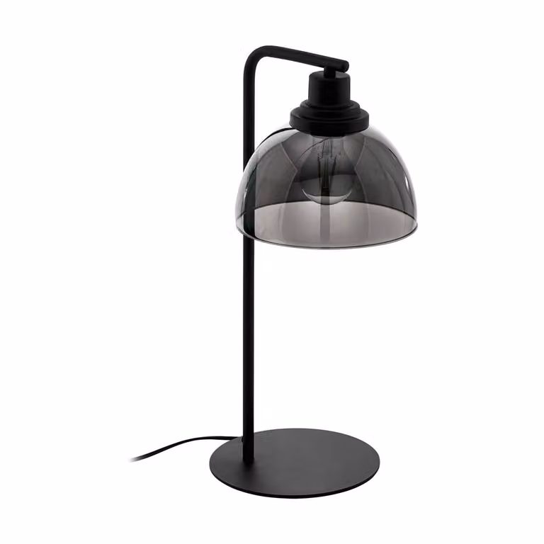 Lampada da tavolo BELESER 60 W, E27 vetro fumé
