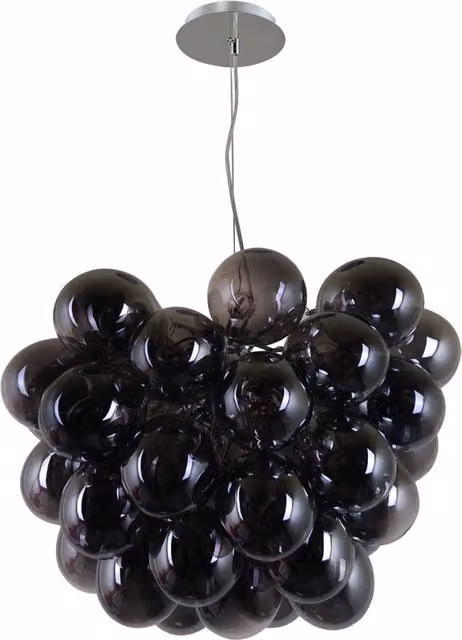 Italux Bento lampadario moderno cromo/nero 8xG9 PND-7273
