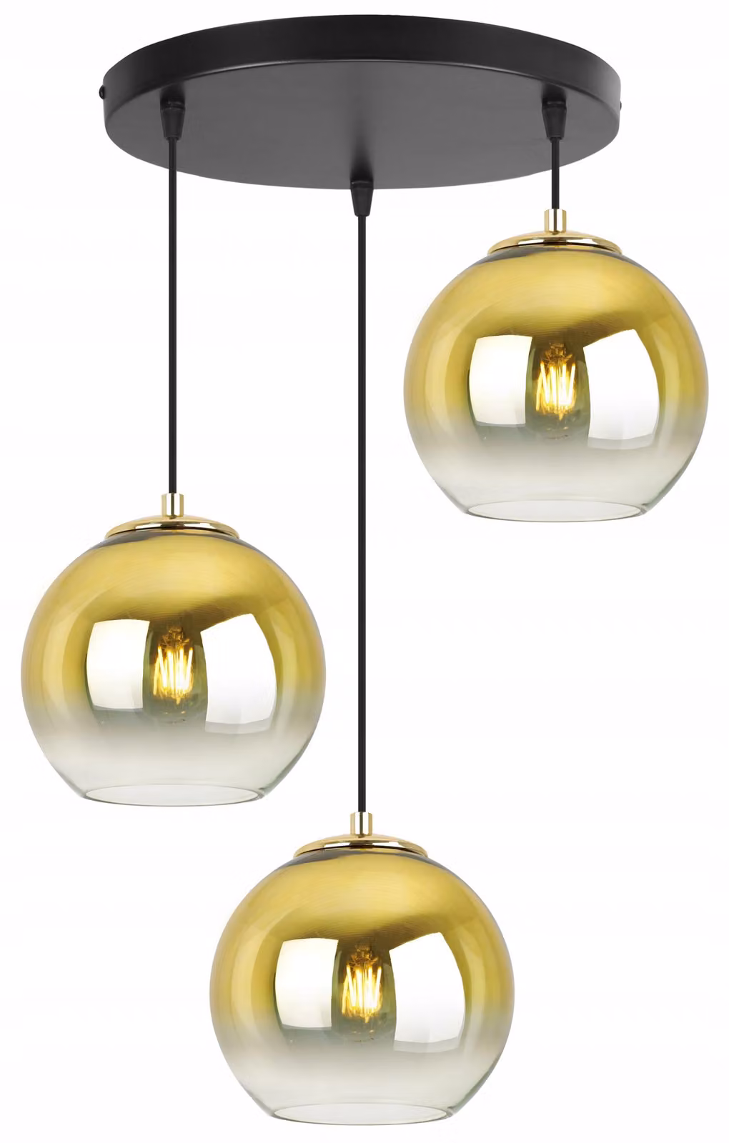 Lampada a sospensione Lampadario Lampadario dorato Paralume 15 cm