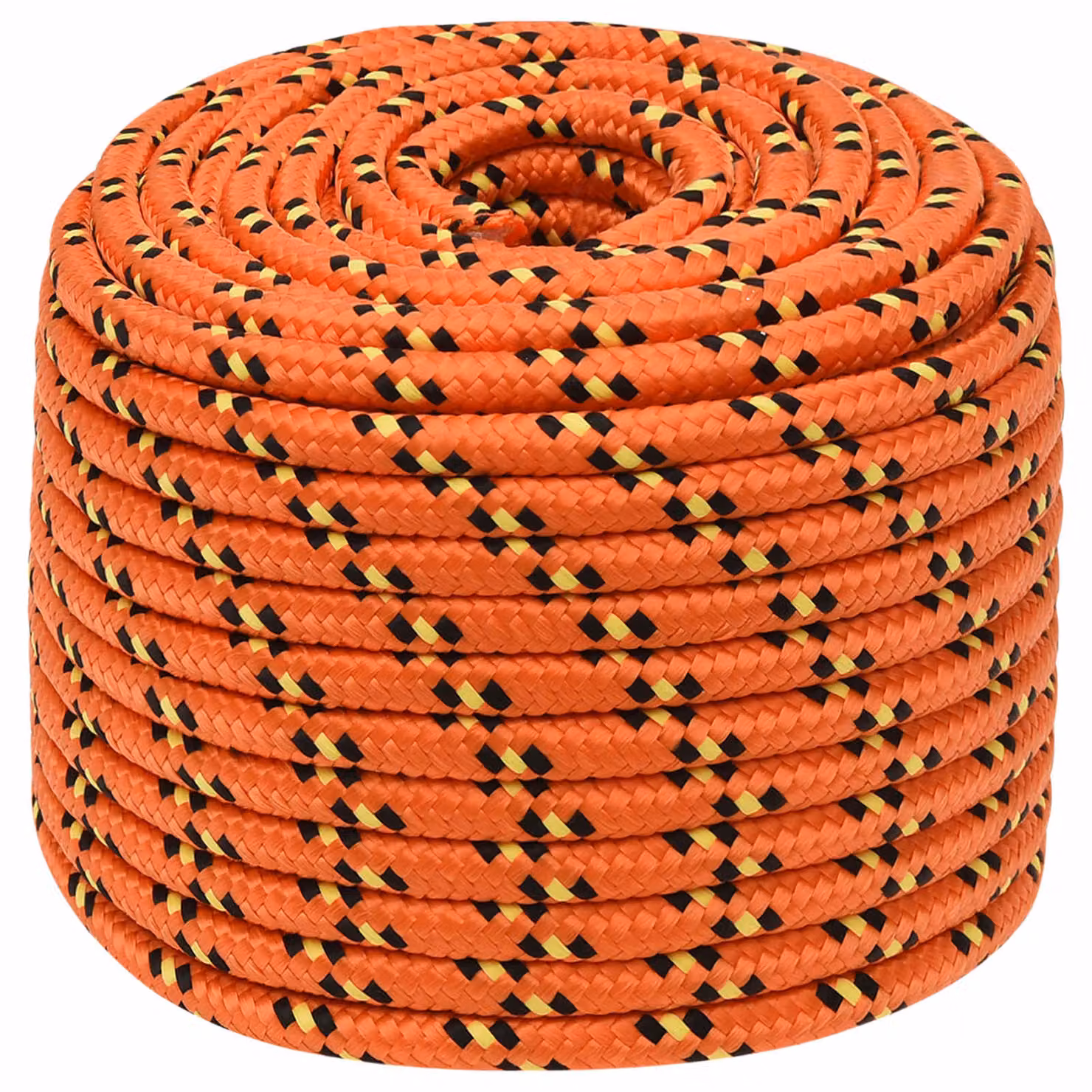 Corda multiuso vidaXL in plastica arancione, diametro 12 mm, lunghezza 25 m