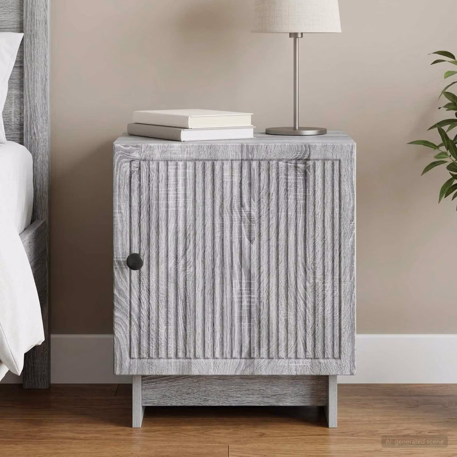 Armadio da Notte Moderno vidaXL in Grigio Sonoma L: 43 cm, P: 34,5 cm, H: 50 cm