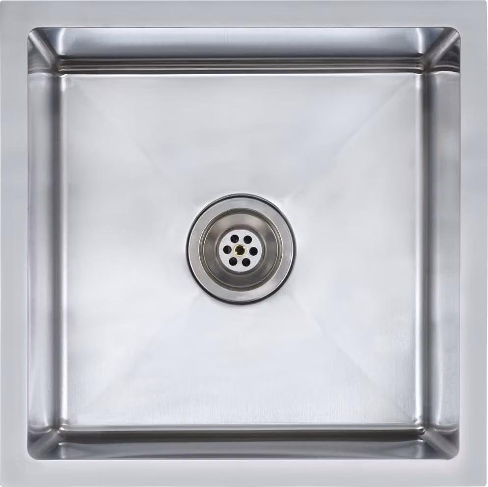 Lavello da Cucina Lavorato a Mano in Acciaio Inox