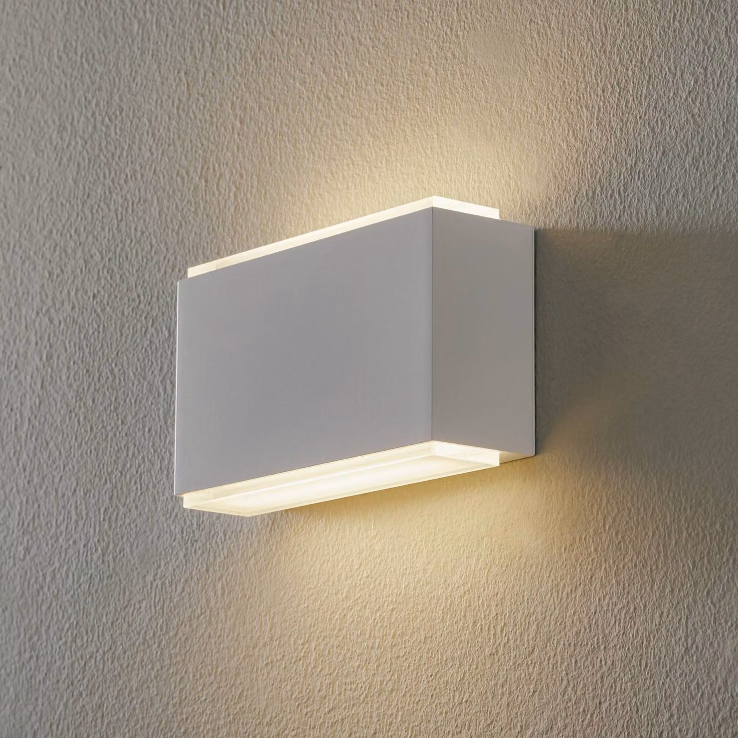 BEGA Applique da parete a LED 50072, Bianco / Opale, Corridoio, Metallo, Applique a LED