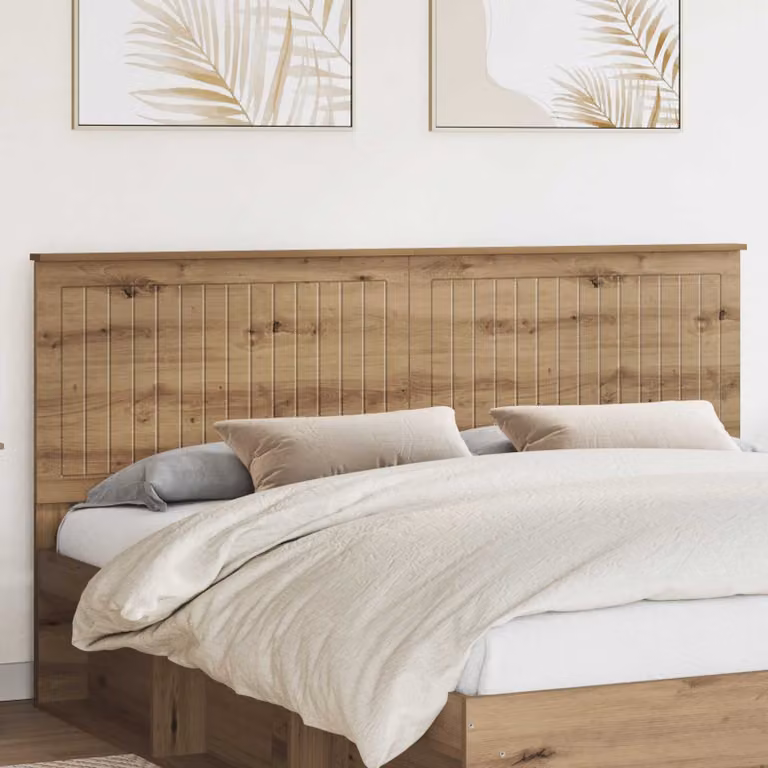 Testiera per letto vidaXL in legno ingegnerizzato rovere, stile moderno, colore marrone