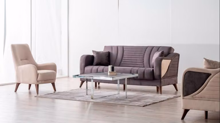 Stilvolle Sofagarnitur 3+1 Sitzer Elegantes Design für höchsten Wohnkomfort