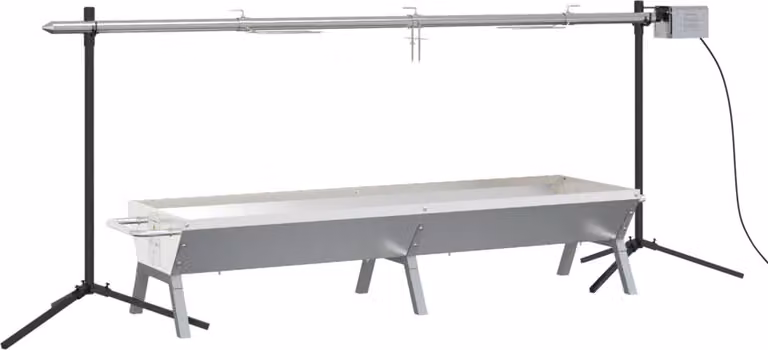 Set Griglia e Vassoio Barbecue Automatico in Acciaio Inox