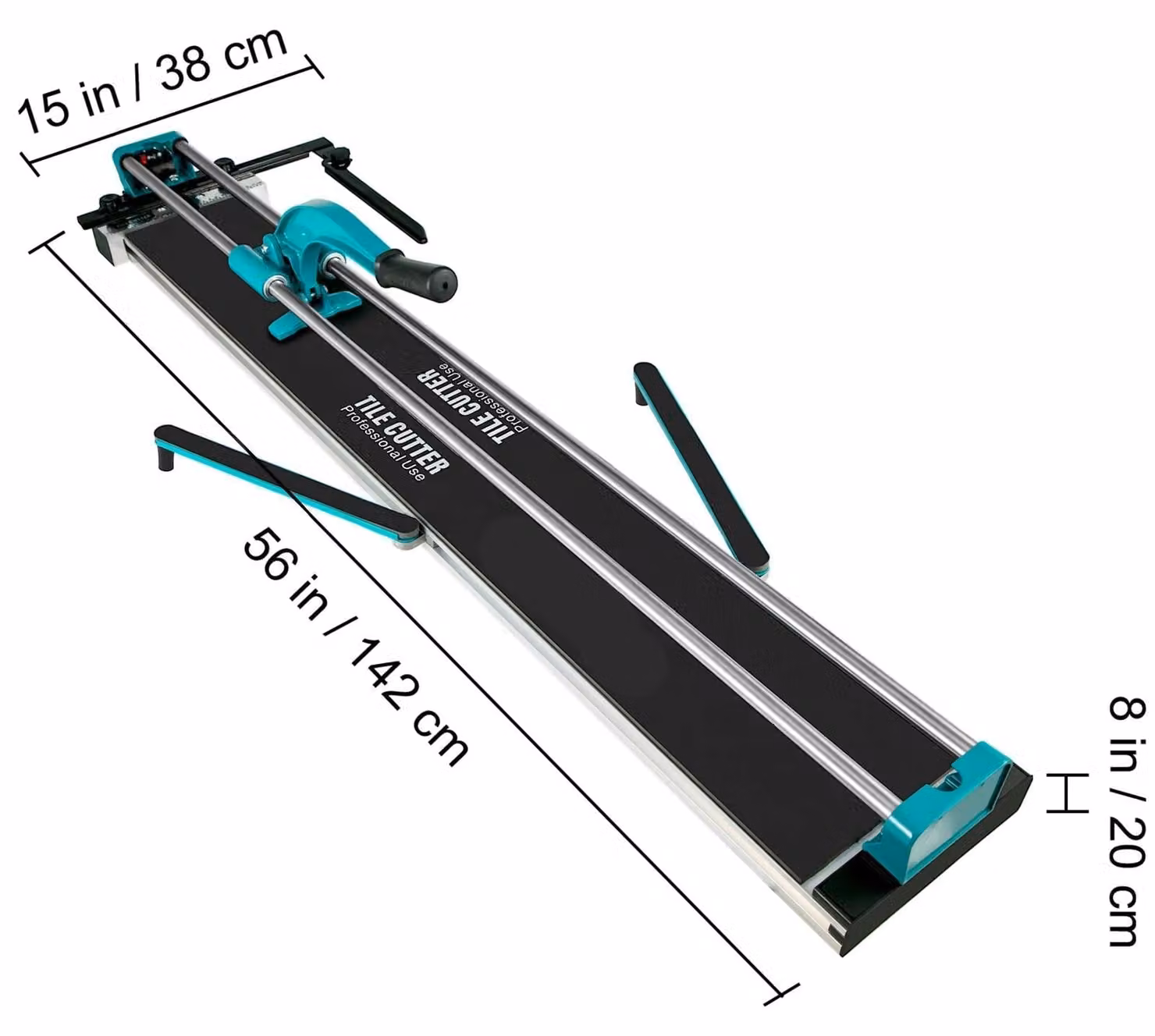 Tagliapiastrelle - 1200 mm - Con laser a infrarossi e disco da taglio in titanio, per piastrelle in Vetroceramica e gres porcellanato