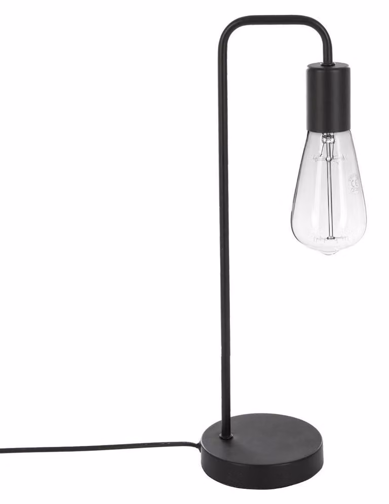 Lampada da tavolo KELI, lampada da tavolo in metallo, lampada da tavolo dorata, 46 cm
