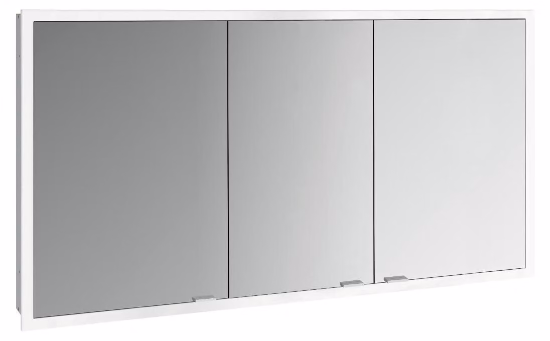 emco prime slim armoire de toilette, 1400mm, 3 portes, modèle encastré, 949708308, 949708308