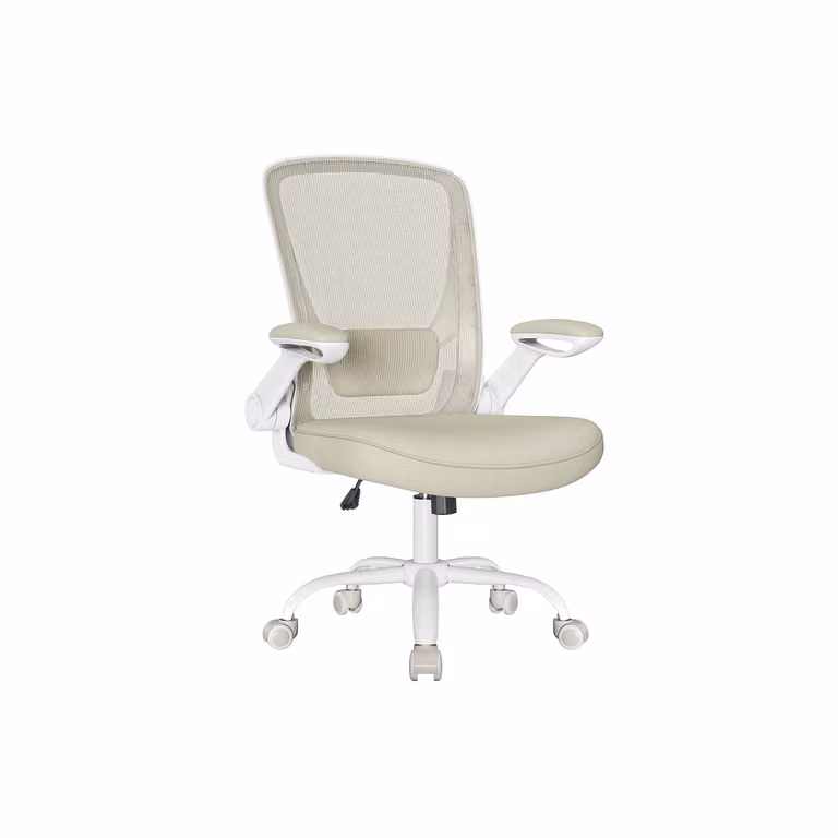 Sedia da Ufficio Girevole, Beige Cappuccino