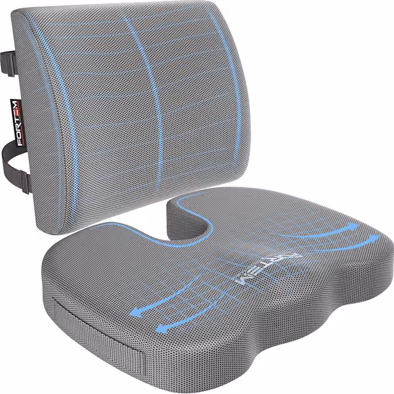 Cuscino per la schiena e supporto lombare per sedia da ufficio, in memory foam