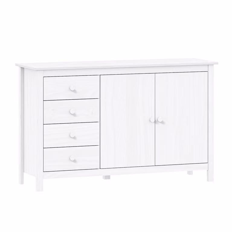 Comò 2 ante + 4 cassetti TORINO bianco