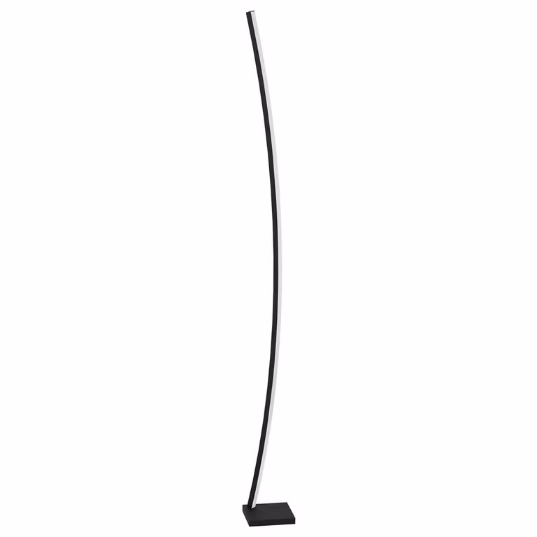 Piantana Moderna Picacha Acciaio Nero Luce Led Integrato 29W