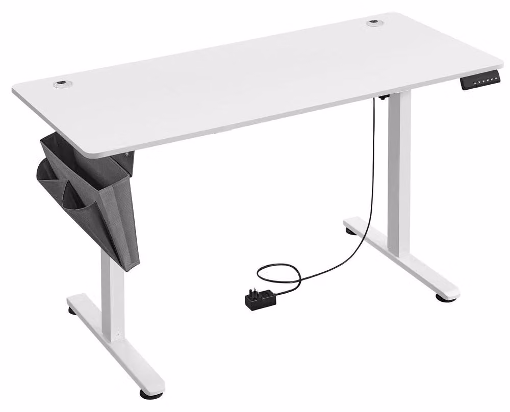 Scrivania regolabile elettricamente | Colore: nero | Dimensioni: 140,1 x 60 cm