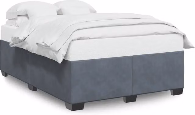 Letto matrimoniale | Letto per adulti | Giroletto senza Materasso Grigio Scuro 160x200 cm Velluto