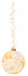 Sfera decorativa Kaemingk con 60 luci MICROLED multicolore e bianco, diametro: 14 cm, protezione IP20