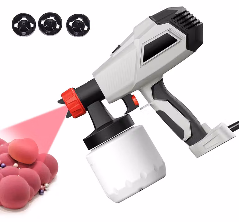 Kit per aerografo, 500 W, serbatoio da 800 ml, pistola a spruzzo con 3 ugelli, in plastica
