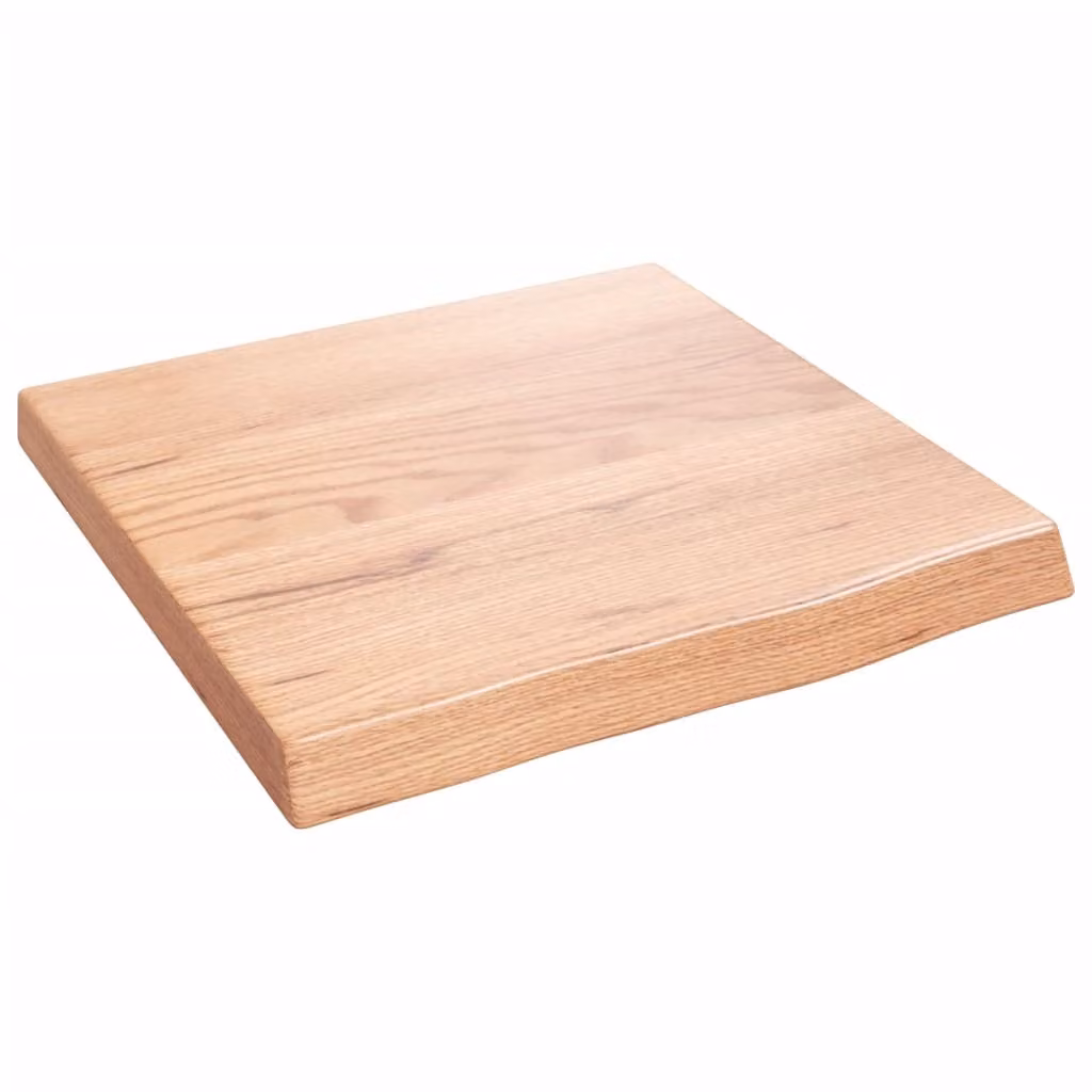 Piano Bagno Marrone 40x40x(2-4) cm Legno Massello Trattato
