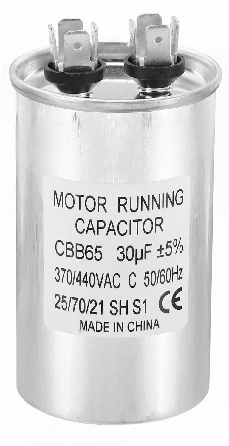 Condensatore di avviamento per ventilatore - capacità 30uF - tensione 370/440V AC