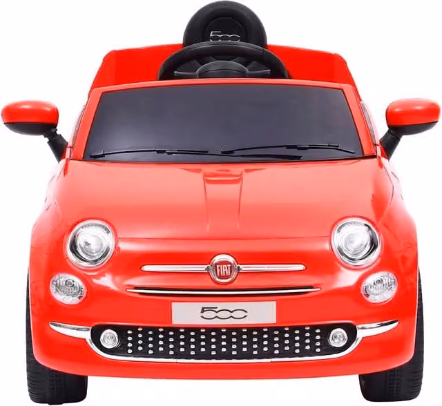 Auto Elettrica per Bambini Fiat 500 vidaXL Rossa con Luci e Suoni – 1