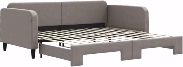 Divano letto | Sof¨¤ letto | Letto singolo Estraibile Tortora 100x200 cm in Tessuto