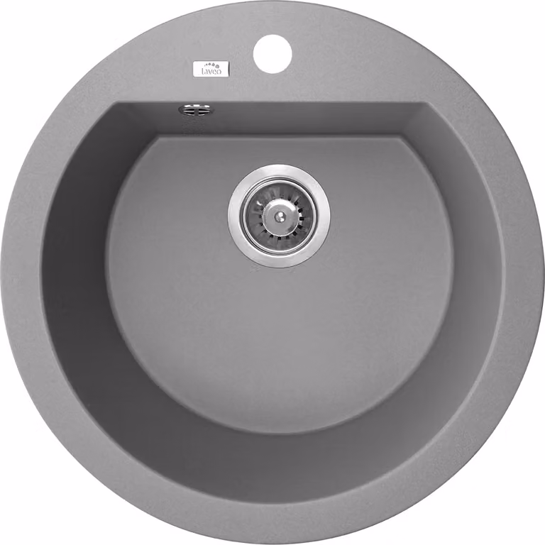 Lavello di design in granito a 1 vasca grigio