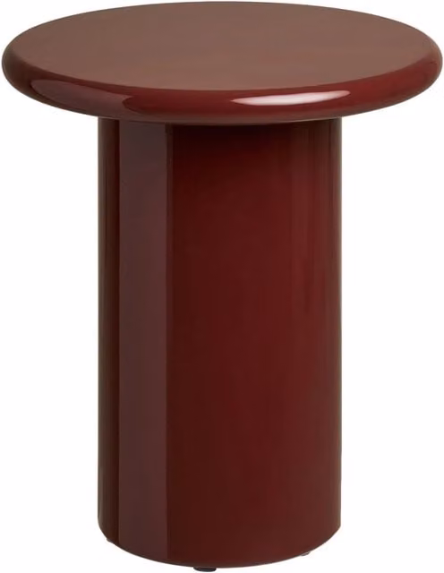 Tavolino d'appoggio Otago Vikasa Home rosso L: 45 cm, P: 50 cm, H: 45 cm