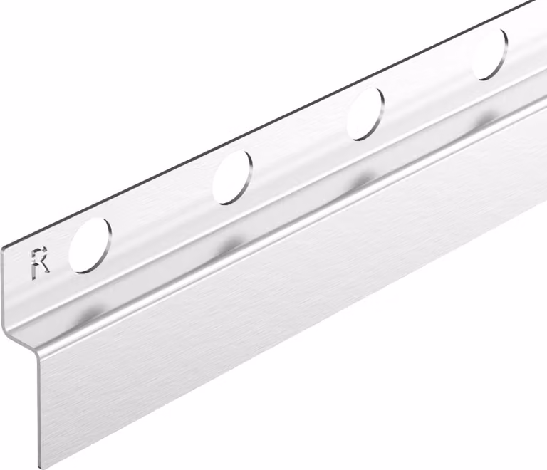 Modanatura a parete destra 170 cm in acciaio inox