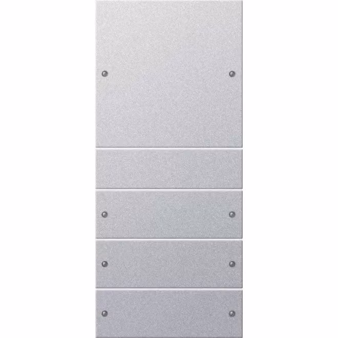 Gira 218426 Set di bilancieri, 4 prese System 55 Colore alluminio