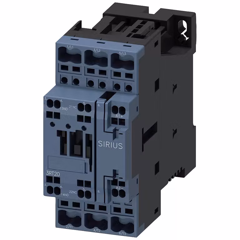 Contattore Siemens, AC-3e, 32 A/15 kW/400 V, a 3 poli, 24 V CC, modulo funzionale opzionale, 1S+1Ö, a molla... 3RT20272BB400CC0