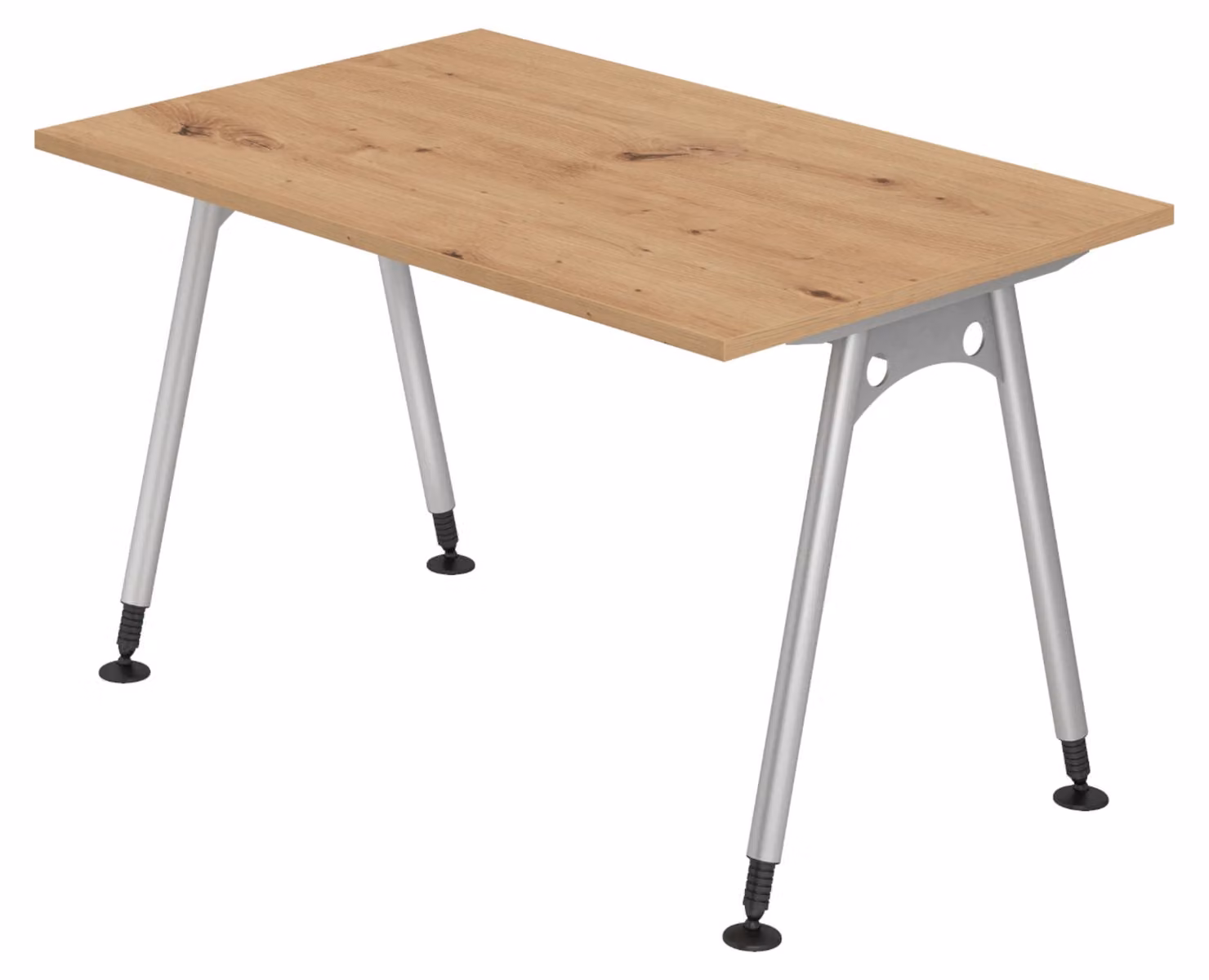 bümö Scrivania Serie A - Decorazione: rovere nodoso, dimensioni: 120 x 80 cm