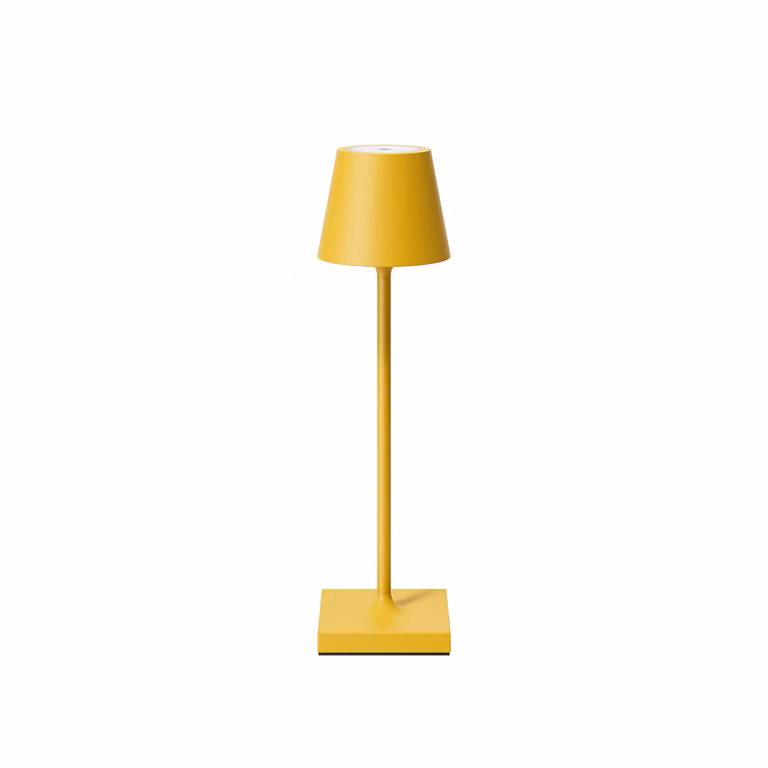 Lampada da tavolo ricaricabile Sigor Akku, modello NUINDIE USB-C, dimensioni 210 mm, colore giallo sole