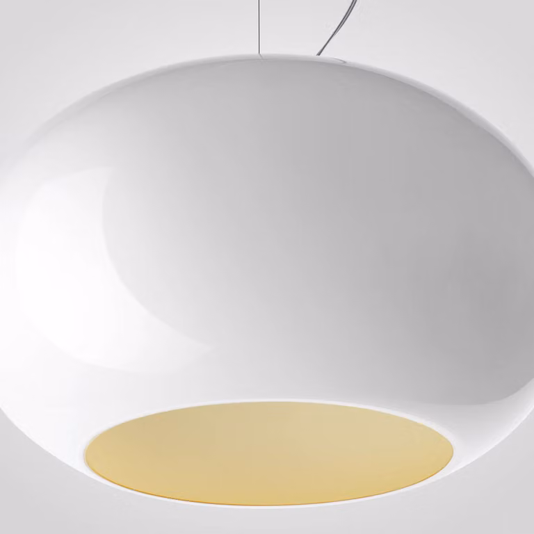 Foscarini Lampada a sospensione Buds 2, dimmerabile, Bianco / Opale, Cucina, Vetro, Design, Lampada a sospensione
