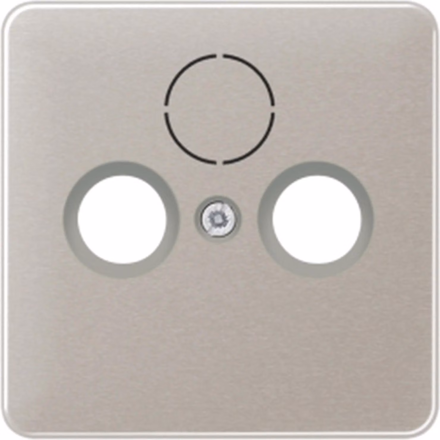 Jung Copertura per scatole universali Sat/BK Jung CD 561 SAT PT platino, 1 pz.