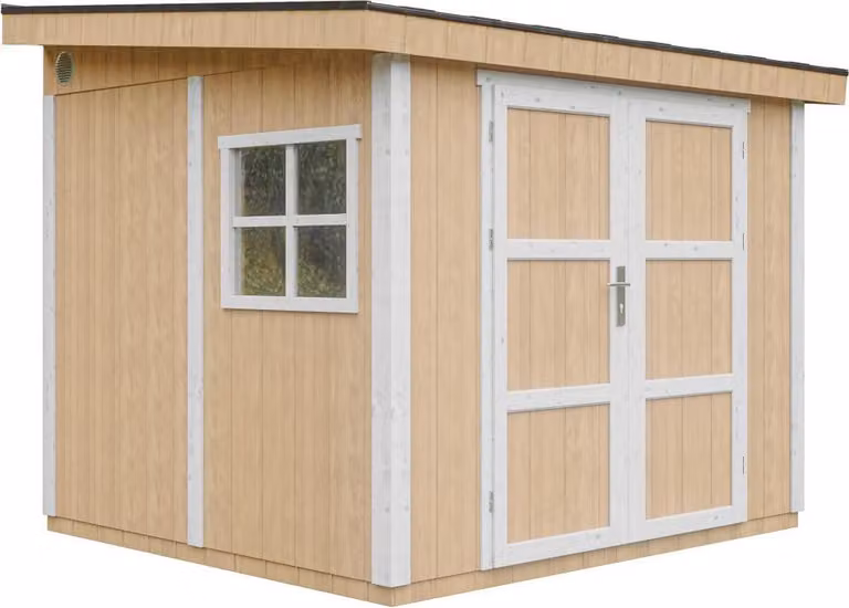Casetta da giardino di 5,9 m² - H231x248x294 cm - Timbela M938-HARVEST HONEY