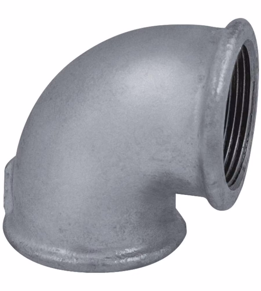 Idro Bric Gomito in Ghisa 3/8" FF 90° per Impianti Acqua e Gas