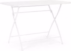 Tavolo pieghevole da esterno Yes Everyday YVONNE in acciaio verniciato a polvere bianco L: 110 cm, P: 70 cm, H: 72 cm