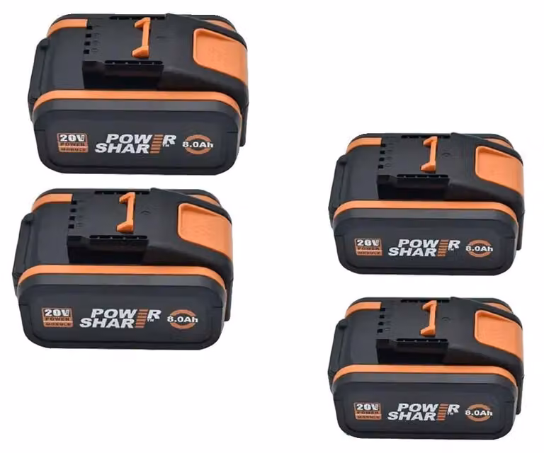 Batteria al litio di ricambio, 20V, capacità 8000mAh, 20V 8.0Ah x 4
