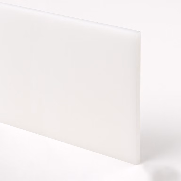 Piastra di base in acrilico (PMMA) (bianco opale, 50x30 cm, spessore 8 mm)
