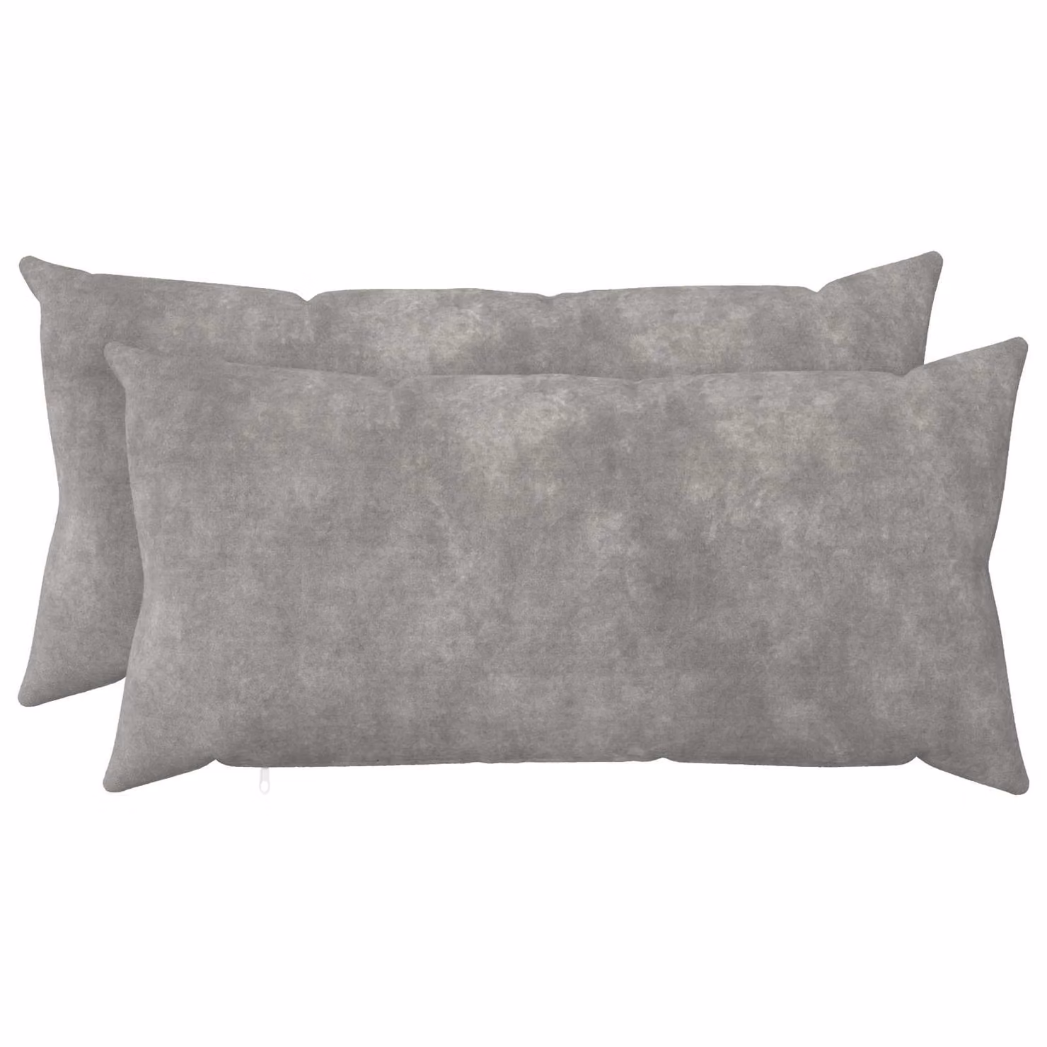 vidaXL Cuscino HEERLEN 2 pz Grigio Chiaro Fleece in microfibra