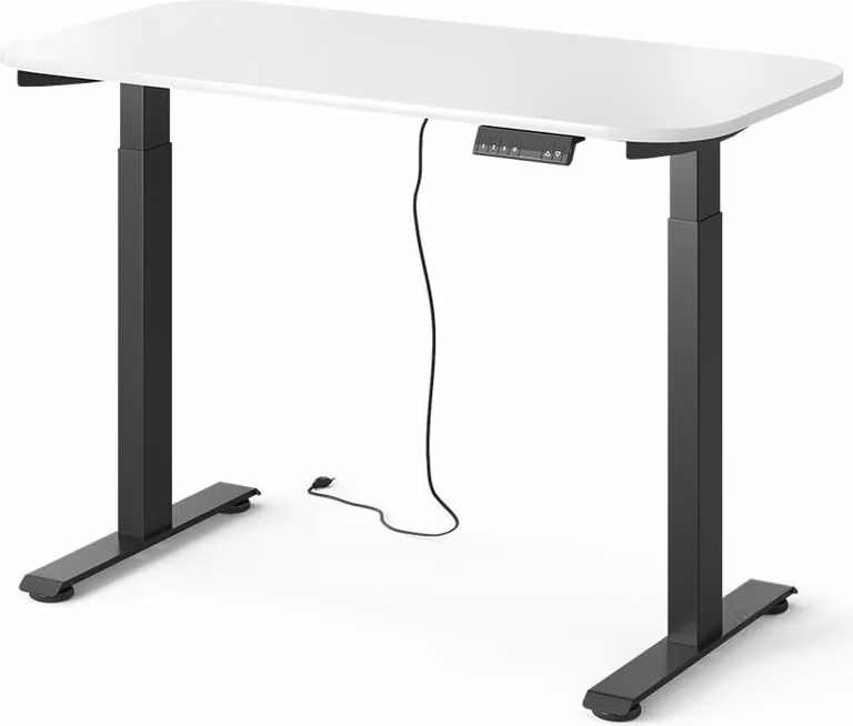Scrivania Vicco Elevate Nero/bianco 120 x 60 cm 2 motori, Model 58659