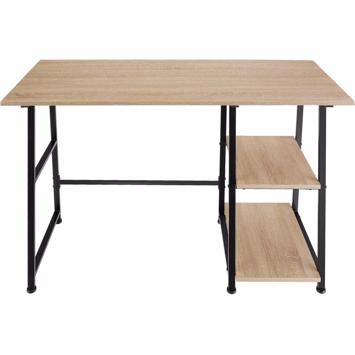 Scrivania Paisley TecTake in stile industriale con finitura rovere e struttura nera, L: 120 cm, P: 50 cm, H: 73,5 cm – 4
