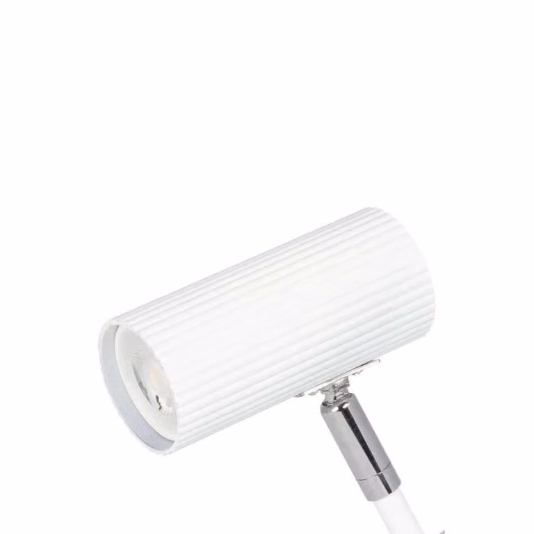 Globen Lighting Lampada con morsetto Hubble, Bianco / Opale, Soggiorno / Sala da pranzo, Metallo, Design, Lampada con morsetto
